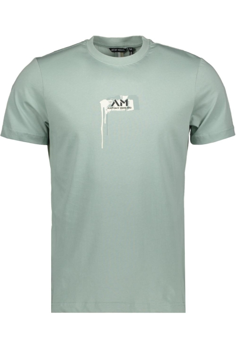 Antony Morato groene heren t-shirt | Vooraanzicht