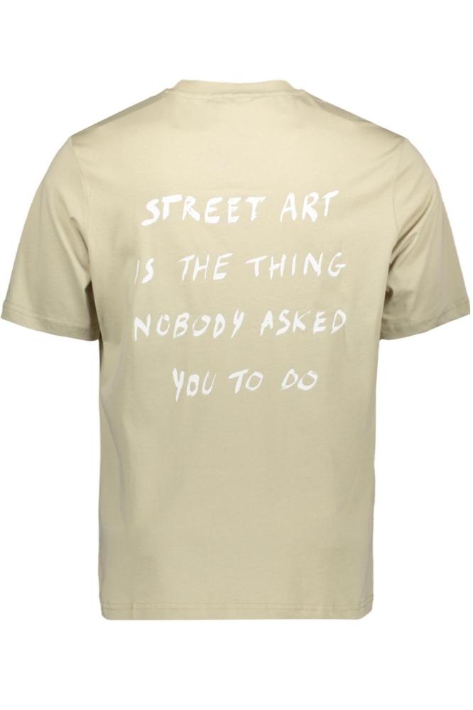 Antony Morato beige heren t-shirt | Achteraanzicht