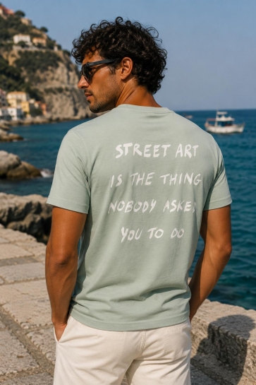 Antony Morato T-shirt MANILA 2 MMKS02670 FA100144 4094 AQUAMARINE