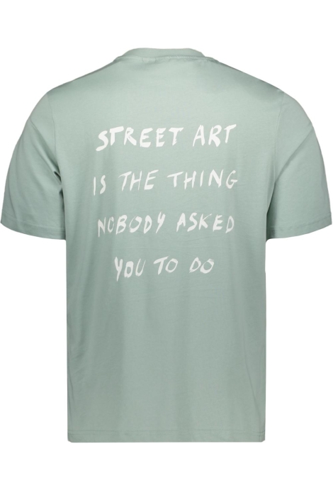 Antony Morato groene heren t-shirt | Achteraanzicht