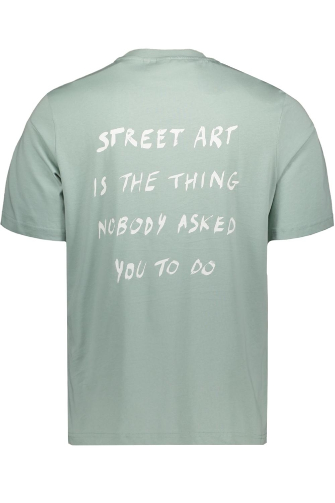Antony Morato groene heren t-shirt | Achteraanzicht