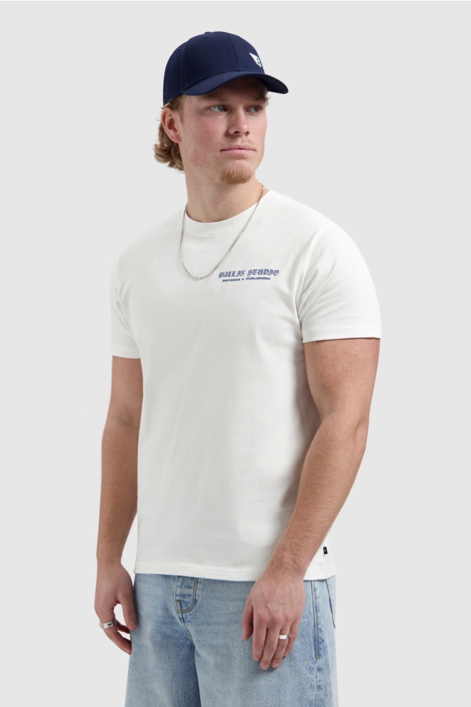 Ballin witte heren t-shirt | Model vooraanzicht