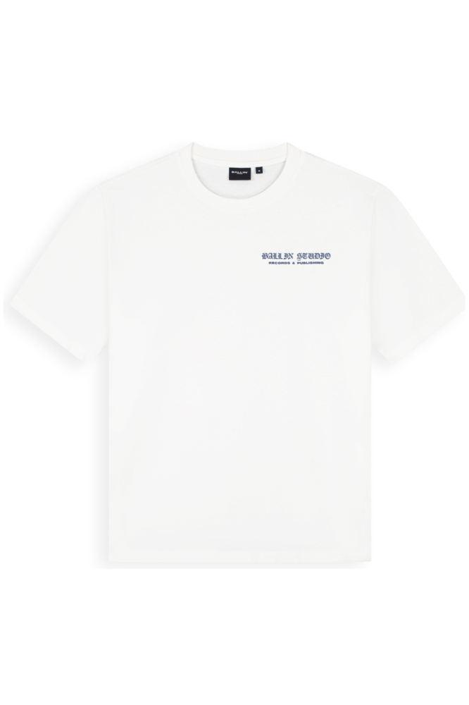 Ballin witte heren t-shirt | Vooraanzicht