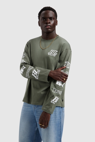 Ballin T-shirt BOXY FIT 26019151 11 DARK ARMY