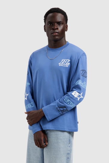 Ballin T-shirt BOXY FIT 26019151 12 FADED COBALT