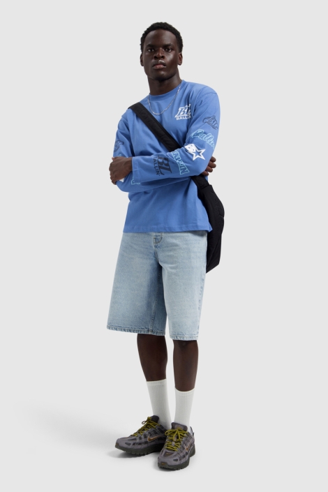 Ballin blauwe heren t-shirt | Model