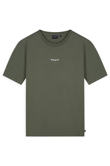 Ballin groene heren t-shirt | Vooraanzicht