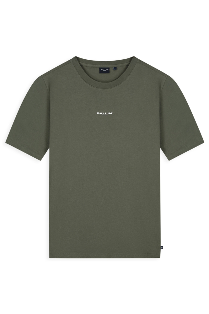 Ballin groene heren t-shirt | Vooraanzicht