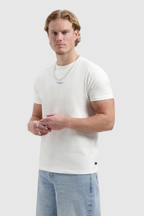 Ballin witte heren t-shirt | Model vooraanzicht