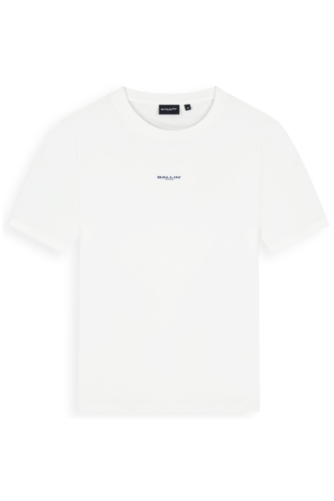 Ballin witte heren t-shirt | Vooraanzicht