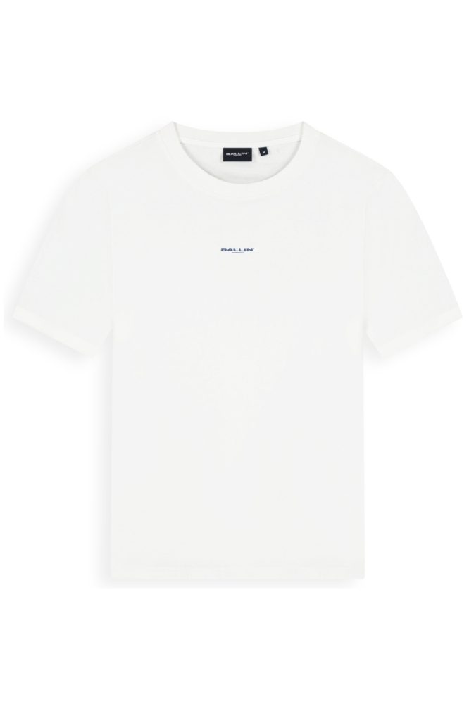 Ballin witte heren t-shirt | Vooraanzicht