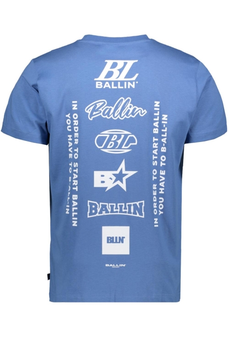 Ballin blauwe heren t-shirt | Achteraanzicht