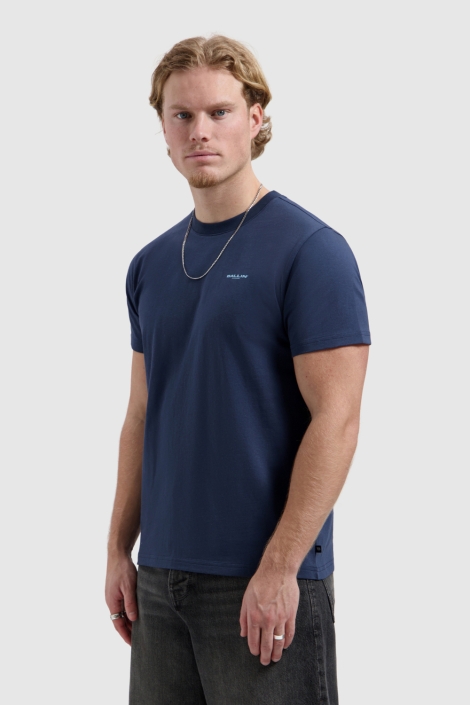 Ballin blauwe heren t-shirt | Model vooraanzicht