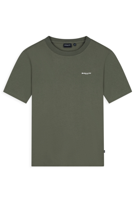 Ballin groene heren t-shirt | Vooraanzicht