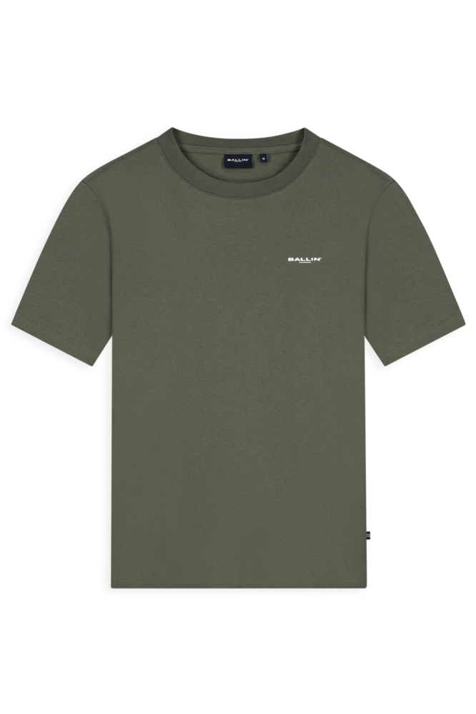 Ballin groene heren t-shirt | Vooraanzicht