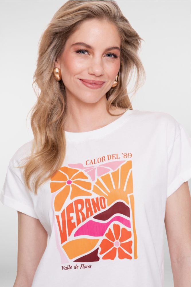 Geisha witte dames t-shirt | Close up