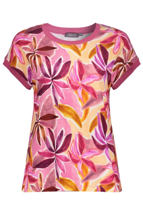 Geisha roze dames t-shirt | Vooraanzicht