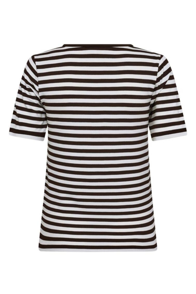 Freequent bruine dames t-shirt | Achteraanzicht