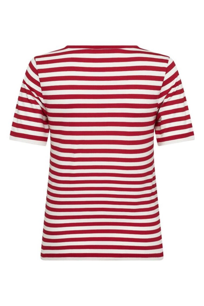 Freequent rode dames t-shirt | Achteraanzicht