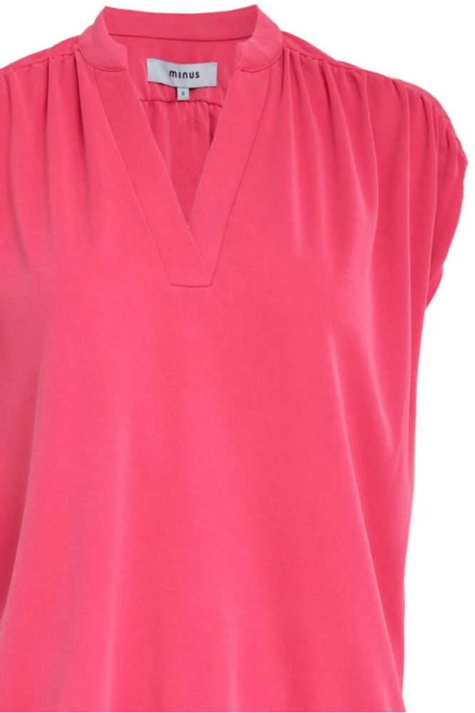 Minus roze dames t-shirt | Close up