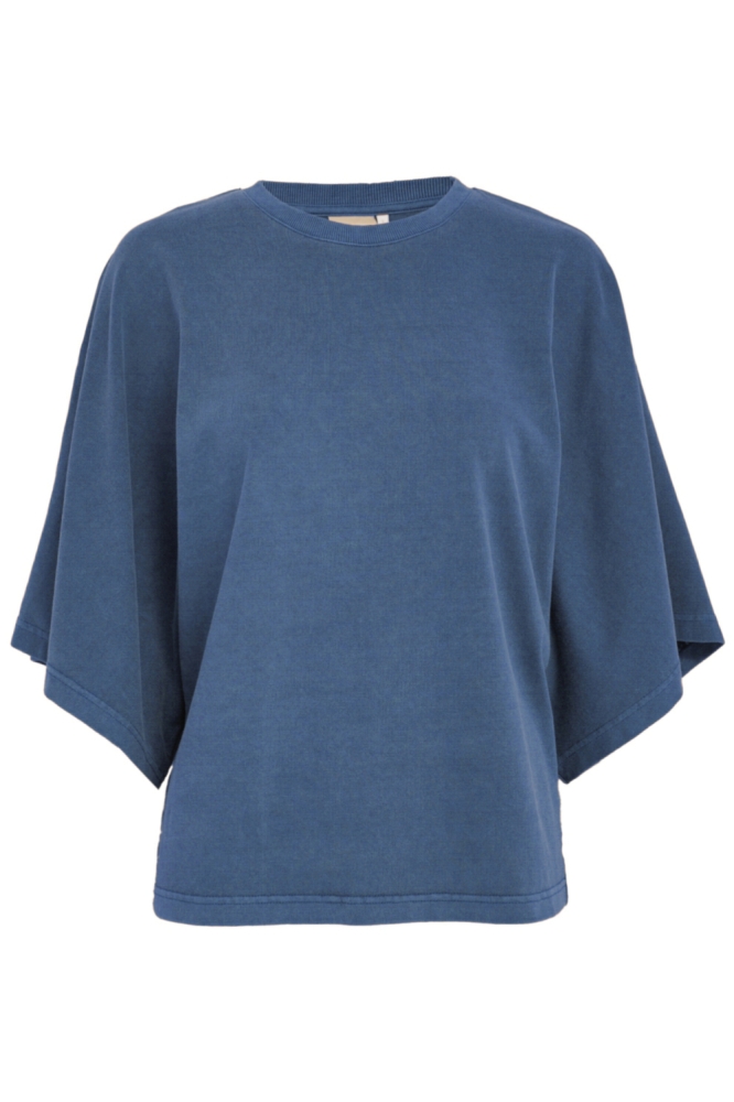 Peppercorn blauwe dames t-shirt | Vooraanzicht