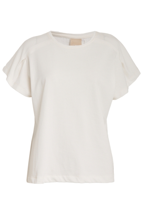 Peppercorn ecru dames t-shirt | Vooraanzicht