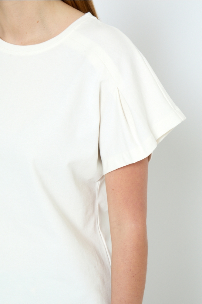 Peppercorn ecru dames t-shirt | Close up