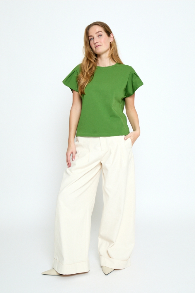 Peppercorn groene dames t-shirt | Model