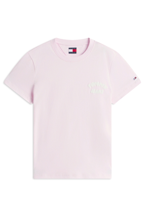 Tommy Jeans roze dames t-shirt | Vooraanzicht