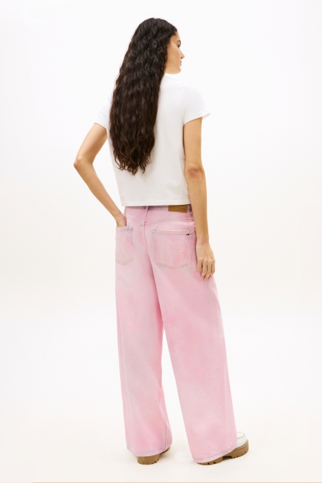 Tommy Jeans witte dames t-shirt | Model