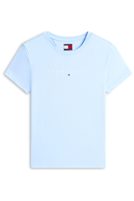 Tommy Jeans blauwe dames t-shirt | Vooraanzicht
