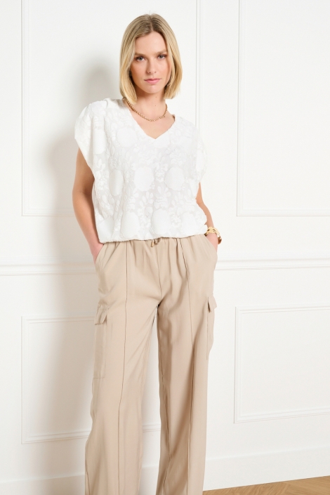 LolaLiza witte dames t-shirt | Model