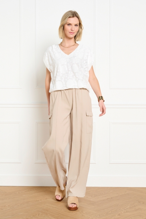 LolaLiza witte dames t-shirt | Model