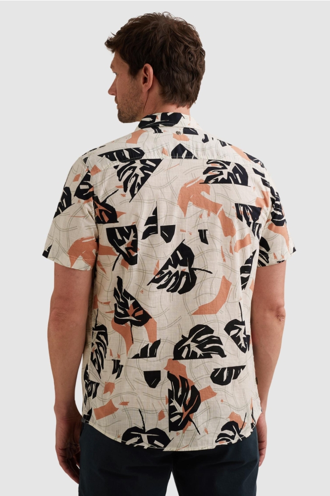 PME legend witte heren overhemd | Model achteraanzicht