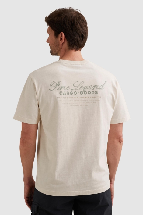 PME legend witte heren t-shirt | Model achteraanzicht