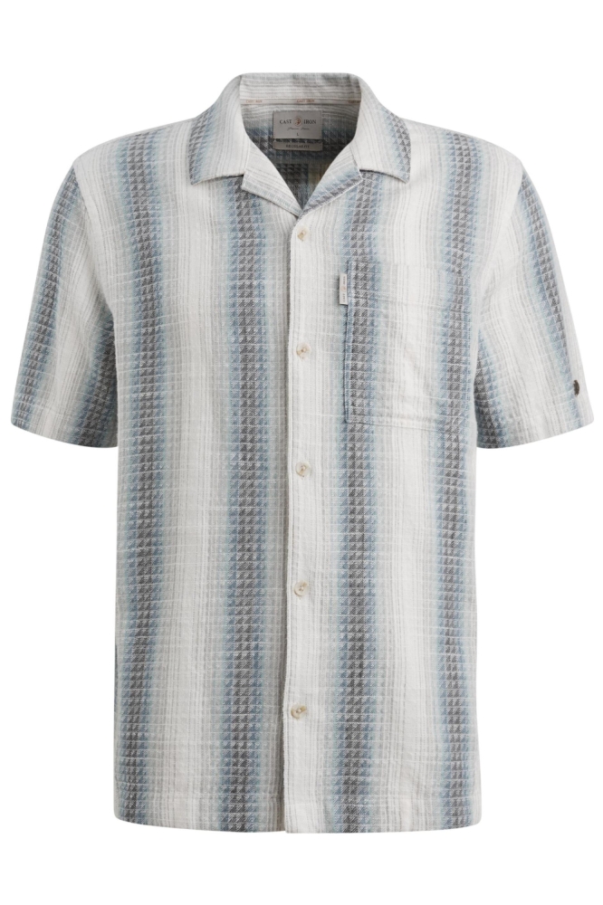 Cast Iron grijze heren overhemd | Vooraanzicht