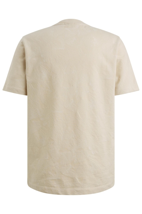 Cast Iron beige heren t-shirt | Achteraanzicht