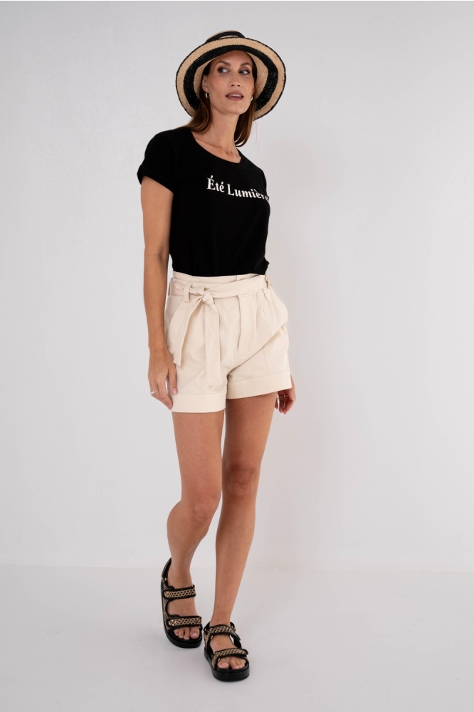 Maicazz zwarte dames t-shirt | Model