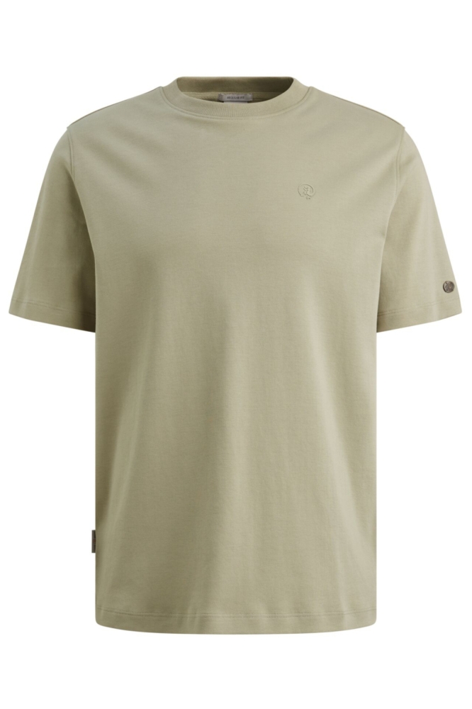 Cast Iron groene heren t-shirt | Vooraanzicht