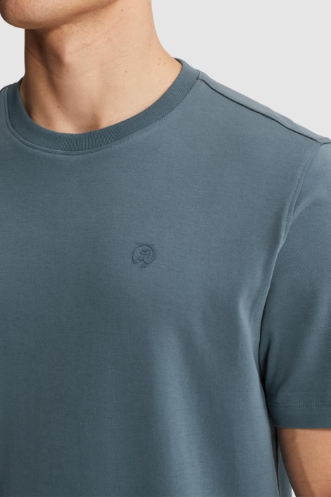 Cast Iron grijze heren t-shirt | Close up