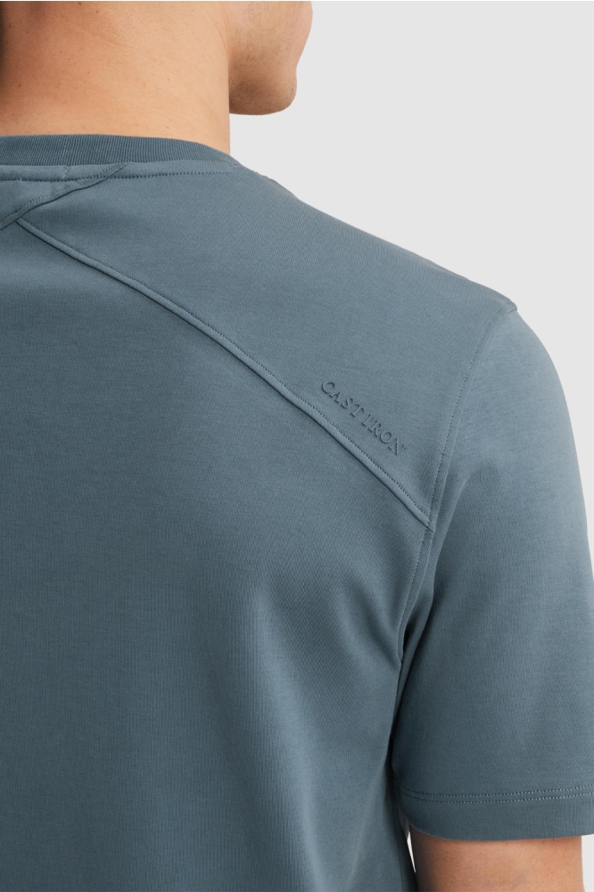 Cast Iron grijze heren t-shirt | Close up