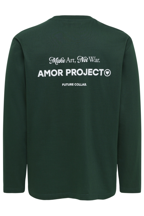Only & Sons groene heren t-shirt | Achteraanzicht