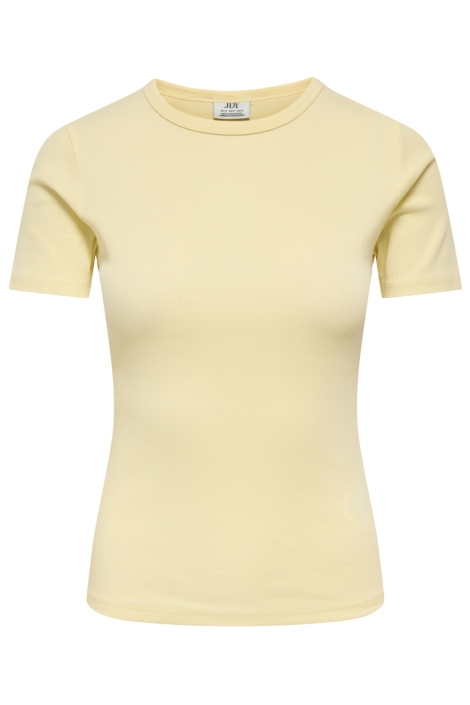 Jacqueline de Yong gele dames t-shirt | Vooraanzicht