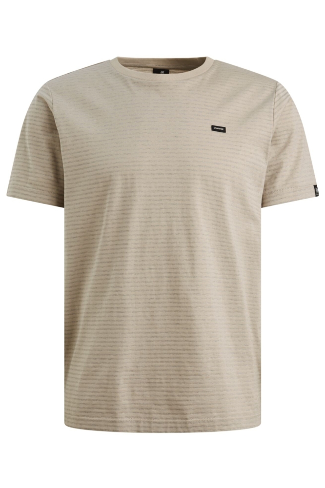 Vanguard beige heren t-shirt | Vooraanzicht