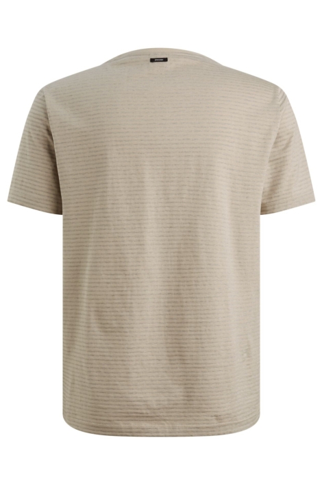 Vanguard beige heren t-shirt | Achteraanzicht