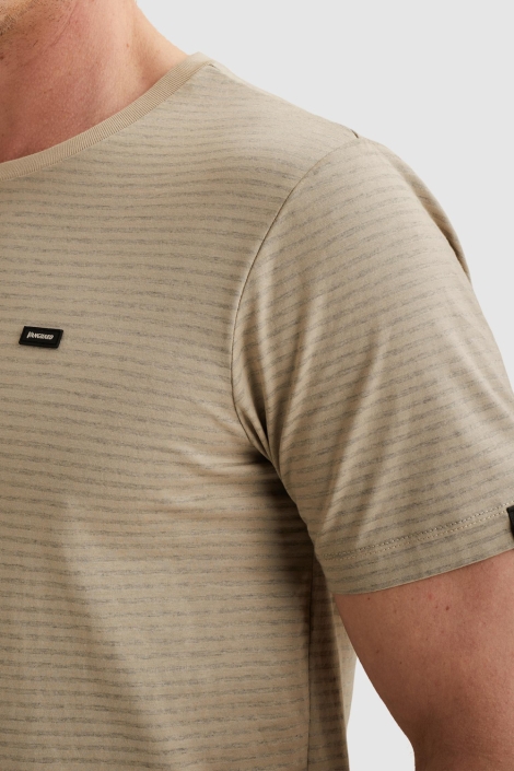 Vanguard beige heren t-shirt | Close up