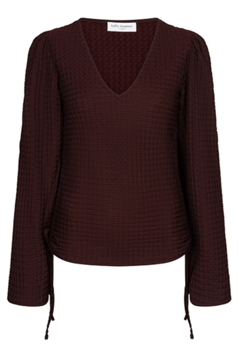 Lofty Manner bruine dames top | Vooraanzicht