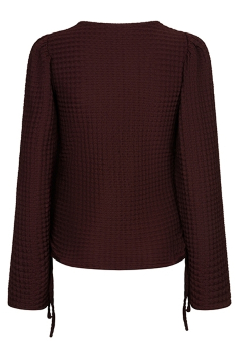 Lofty Manner bruine dames top | Achteraanzicht