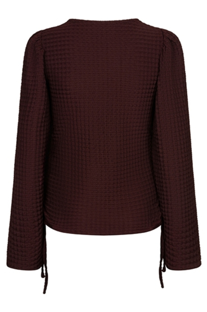 Lofty Manner bruine dames top | Achteraanzicht