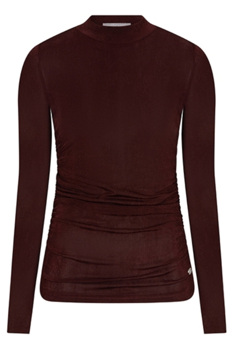 Lofty Manner bordeaux dames top | Vooraanzicht
